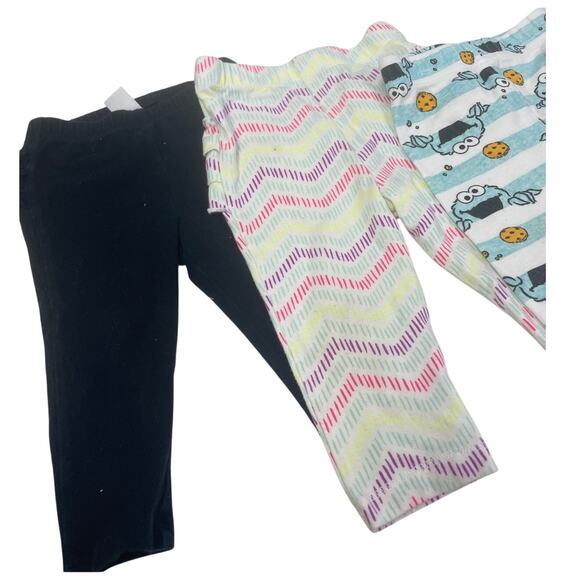 Lot of 6 Baby Girls 6-9 Mos Child of Mine Carters Cat & Jack PJ Bottoms Pants - Picture 2 of 7